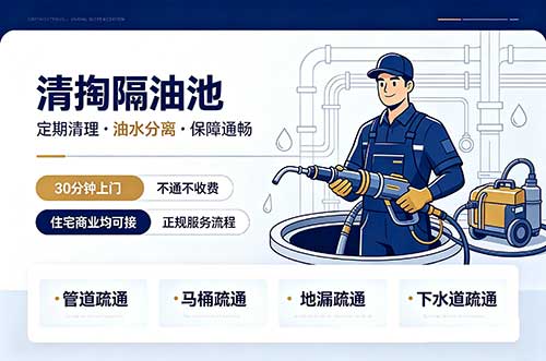 北城新区清掏隔油池