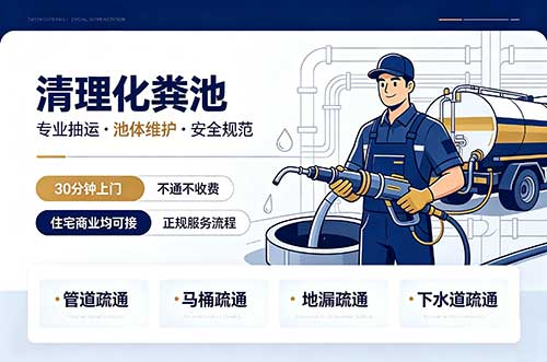 北城新区清理化粪池